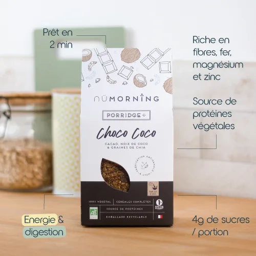 Nümorning -- Porridge choco coco bio - boîte 300 g